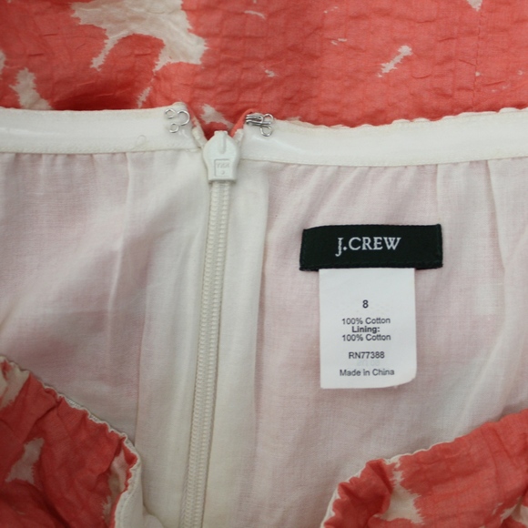 J Crew Floral Strapless Fit and Flare Dress - Picture 6 of 6